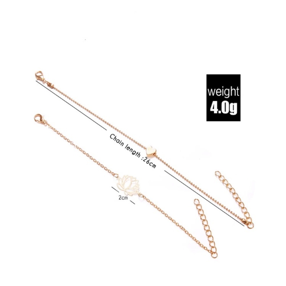 🆕 Lotus Love Layered Bracelet - Picture 2 of 4